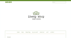 Desktop Screenshot of ihempshop.com